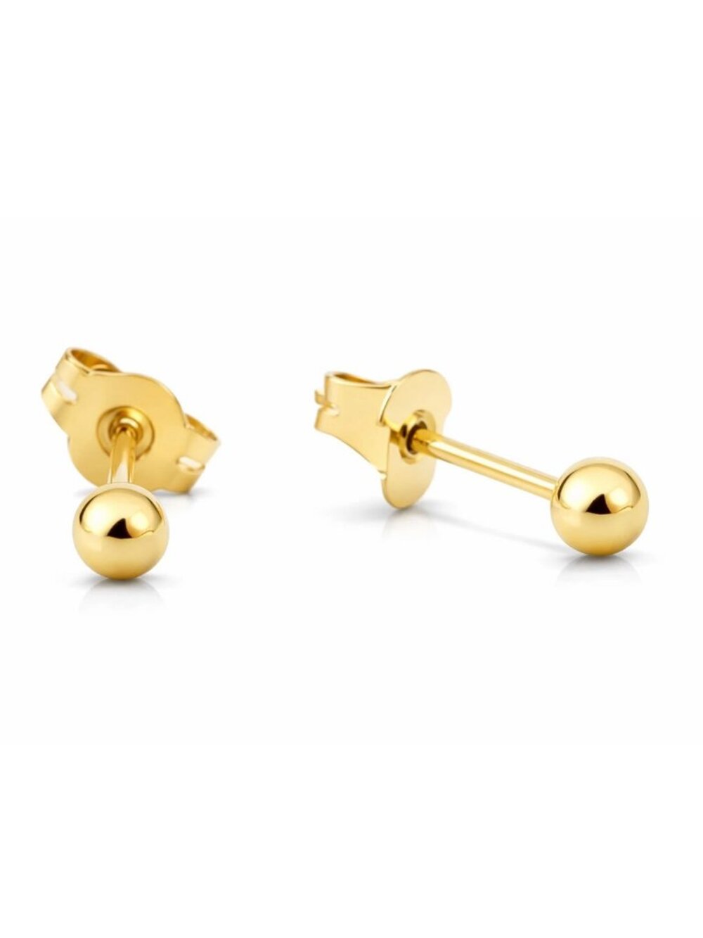 Ball Sm 2 mm Stud Earring 14K Yellow Gold